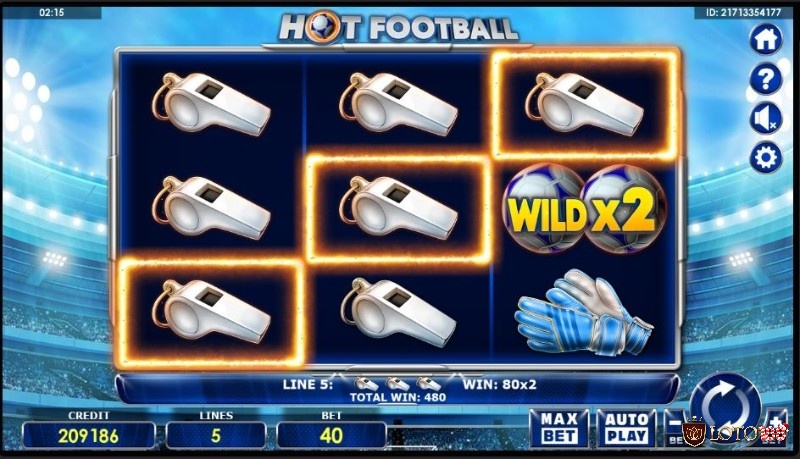 Hot Football là game slot có cách chơi rất đơn giản
