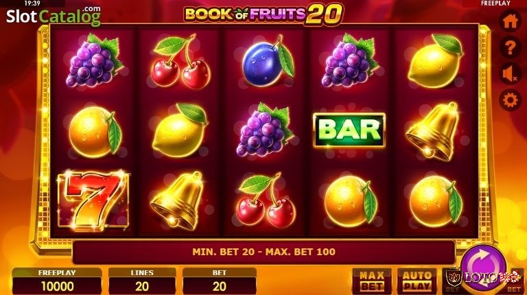Book of Fruits 20 là slot game mang lại những khoảnh khắc giải trí đáng nhớ cho người tham gia.