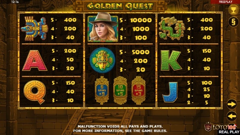 Cơ hội trúng của Golden Quest khá cao cùng tỷ lệ trả thưởng lớn