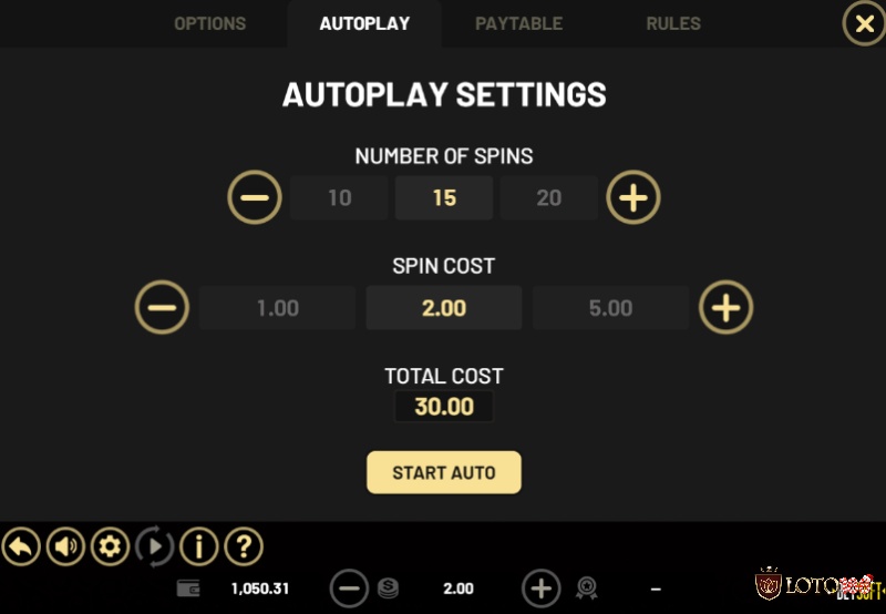 Chọn “Autoplay” để thiết lập chế độ quay tự động