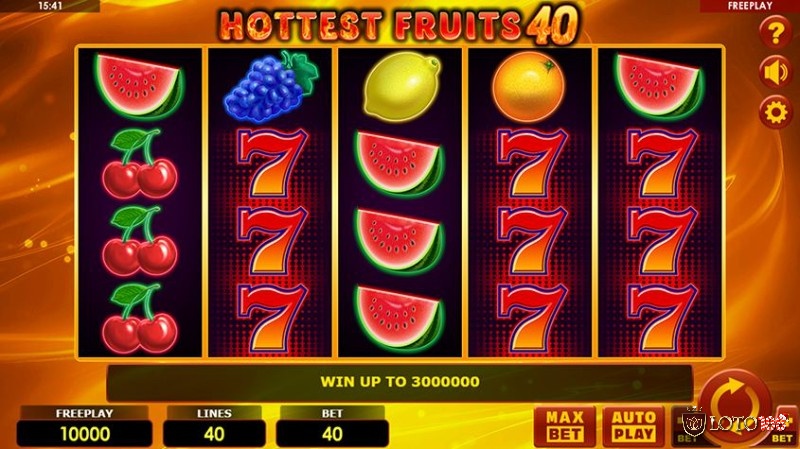 Hottest Fruits 40 là slot trái cây cổ điển với cấu trúc cuộn 5x4
