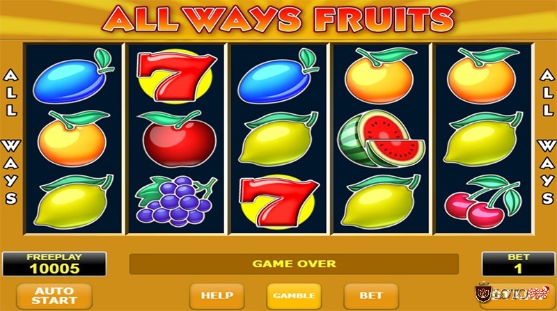 Trong All Ways Fruits vòng quay miễn phí giúp người chơi có thêm nhiều phần quà hấp dẫn