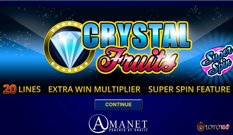 Crystal Fruits thu hút với đồ họa độc đáo và slots game trái cây cổ điển