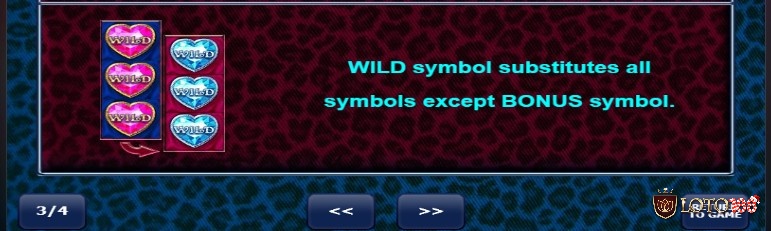 Biểu tượng Wild trong DiamondCats được mô tả bằng hình ảnh trái tim
