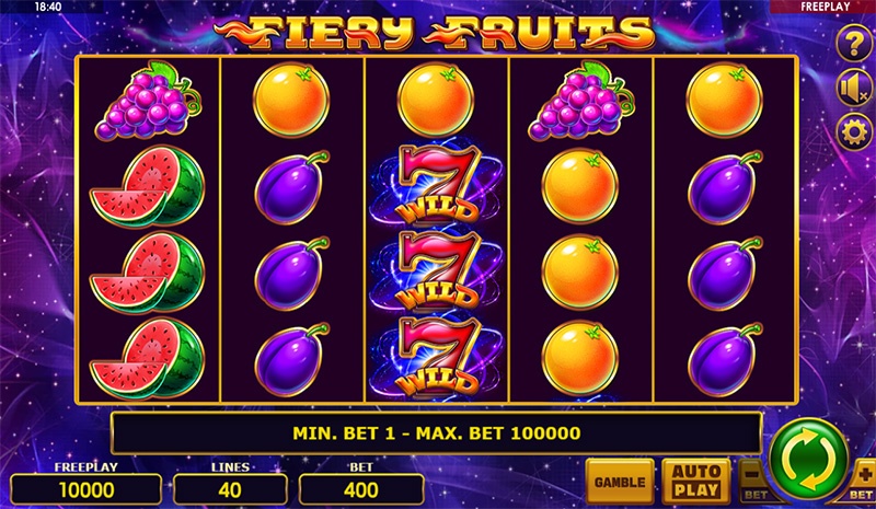 Fiery Fruits - Trò chơi slot nóng bỏng với trái cây rực rỡ