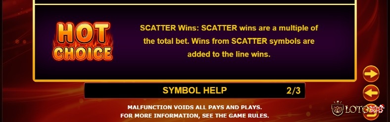 Biểu tượng Scatter là hình ảnh logo HotChoice Deluxe