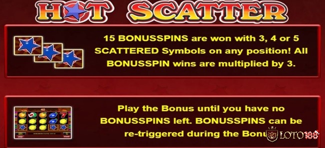 Nhận 15 vòng thưởng và hệ số nhân x3 khi thu thập 3 Scatter trên guồng