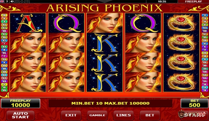 Arising Phoenixv là một slot game về chủ đề thần thoại Hy Lạp hấp dẫn