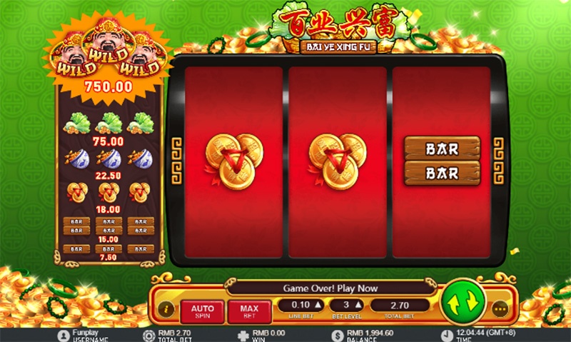 Bai Ye Xing Fu Slot - Game nổ hũ chủ đề Thần tài may mắn