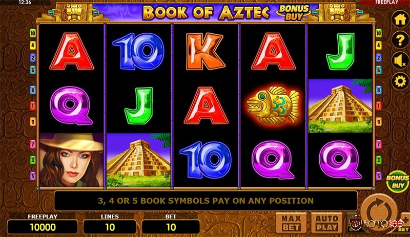 Tìm hiểu chi tiết slot game Book of Aztec Bonus Buy