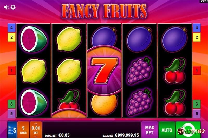 Fancy Fruits là một slot game chủ đề trái cây cổ điển hấp dẫn