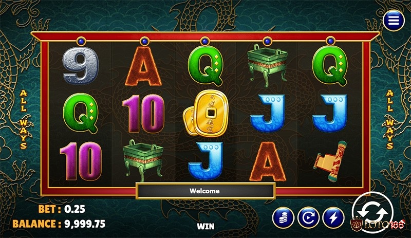 Biểu tượng Wild trong slot game này là biểu tượng Rồng Vàng