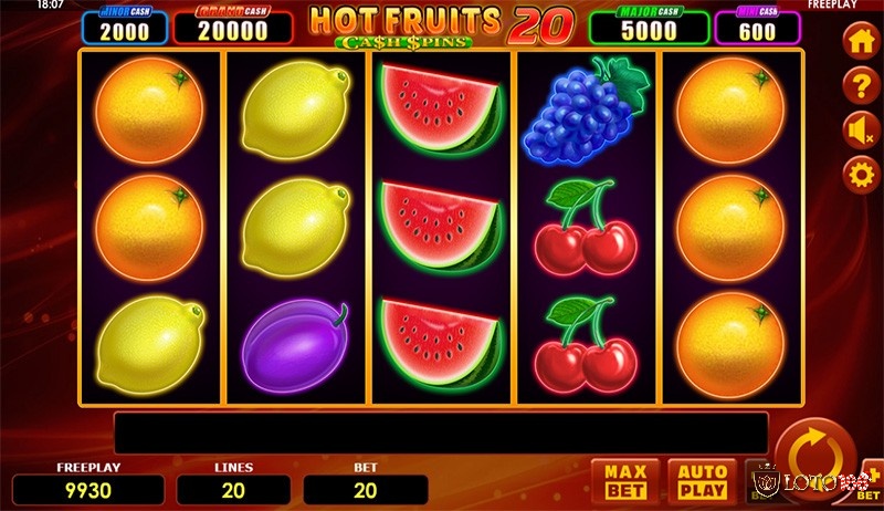 Cách chơi slot game Hot Fruits 20 khá đơn giản và dễ hiểu