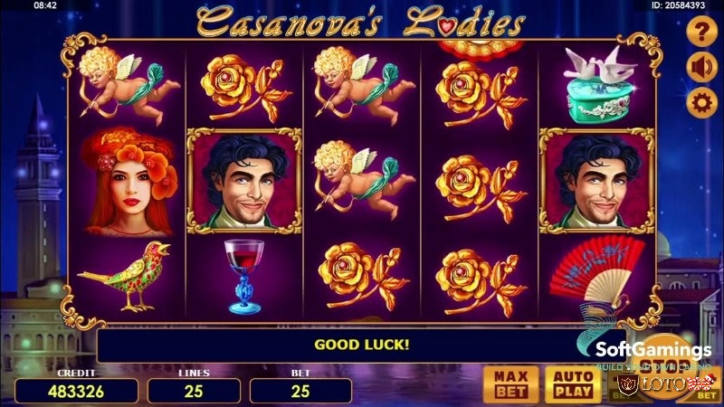 Với lối chơi lôi cuốn và các biểu tượng đa dạng, Casanova's Ladies mang đến cho người chơi một cuộc phiêu lưu tình yêu lãng mạn